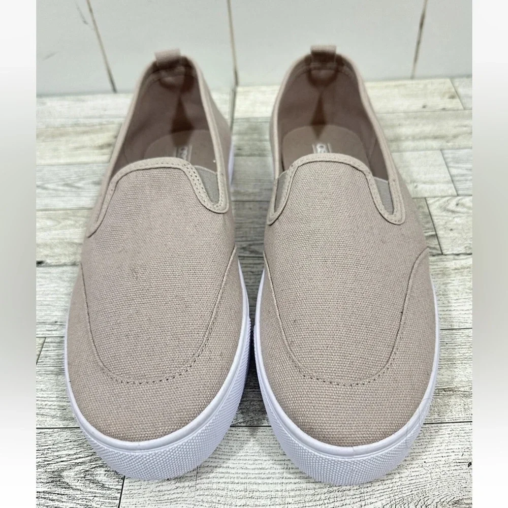 NEW ASOS Canvas Beige Tan slip on canvas shoes size US 8 - Picture 2 of 8